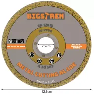 Rezný kotúč na kov 125 mm, 50 ks Bigstren 21639