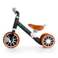 Balančné kolo - trojkolka, jazdecký bicykel s pedálmi 2v1 čierne ECOTOYS