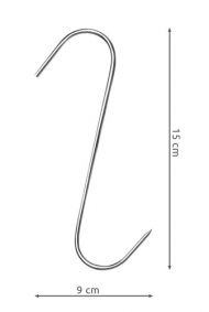 15 ks Hák na mäso 15 cm - Malatec