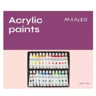 Akrylové farby 24 ks / 12 ml Maaleo 20363