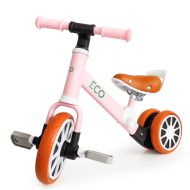 Balančné kolo - trojkolka, jazdecký bicykel s pedálmi 2v1 ružové ECOTOYS