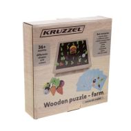 Drevené puzzle - Kruzzel farma 22755