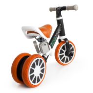 Balančné kolo - trojkolka, jazdecký bicykel s pedálmi 2v1 čierne ECOTOYS