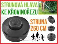 Strunová hlava UNI čierna Bigstren