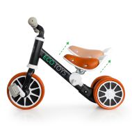 Balančné kolo - trojkolka, jazdecký bicykel s pedálmi 2v1 čierne ECOTOYS