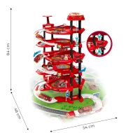 XXL garáž pre hasičskú stanicu - 5 úrovní + mestská hracia podložka, 82 kusov