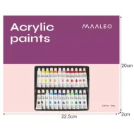 Akrylové farby 24 ks / 12 ml Maaleo 20363