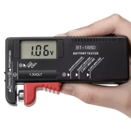 Tester batérií digitálny BT-168D, R3, R6, R20, R14, 9V Bigstren 19898