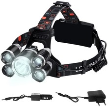 Čelovka LED ZOOM 5 x LED T6 CREE Trizand 16144