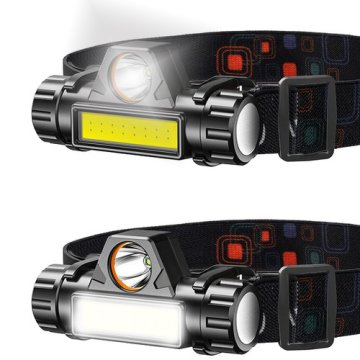 Čelovka LED COB 4v1 - čelovka s magnetom