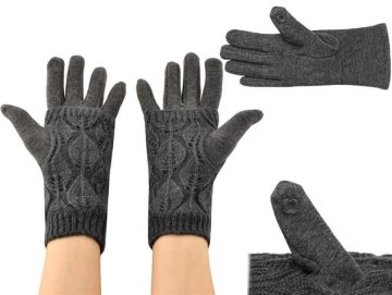 Zimné rukavice na dotykové displeje 2v1 šedá…