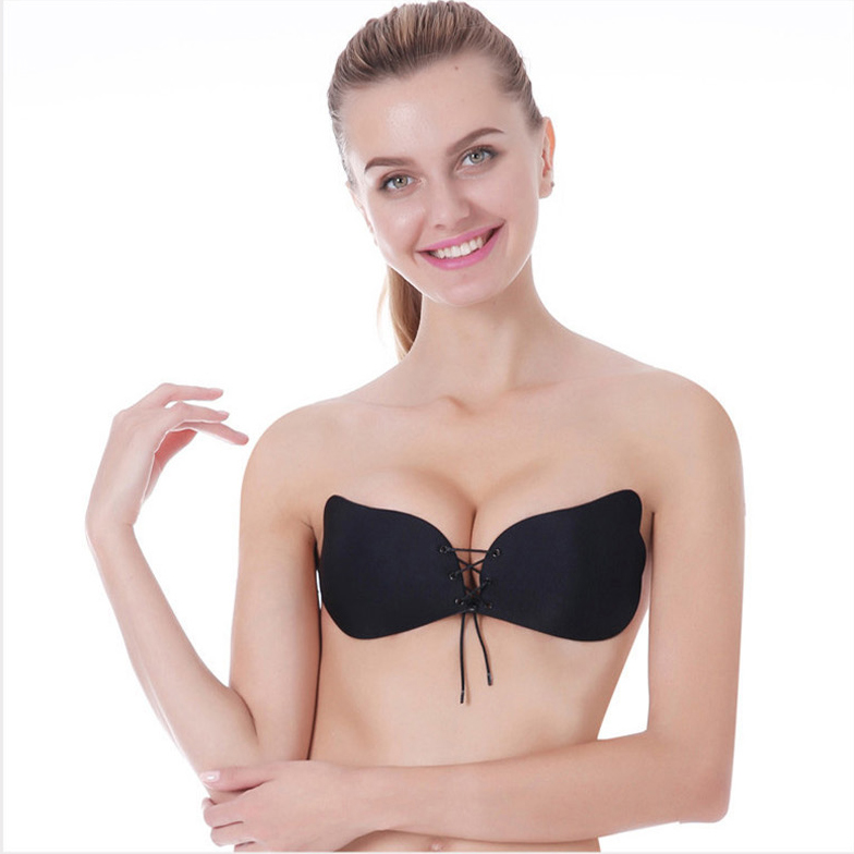 Sexy Deep V-Shaped Gel Invisible Backless Bra Self Adhesive
